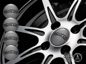 Sparco Version Bombée Emblème Autocollants Jantes Voiture